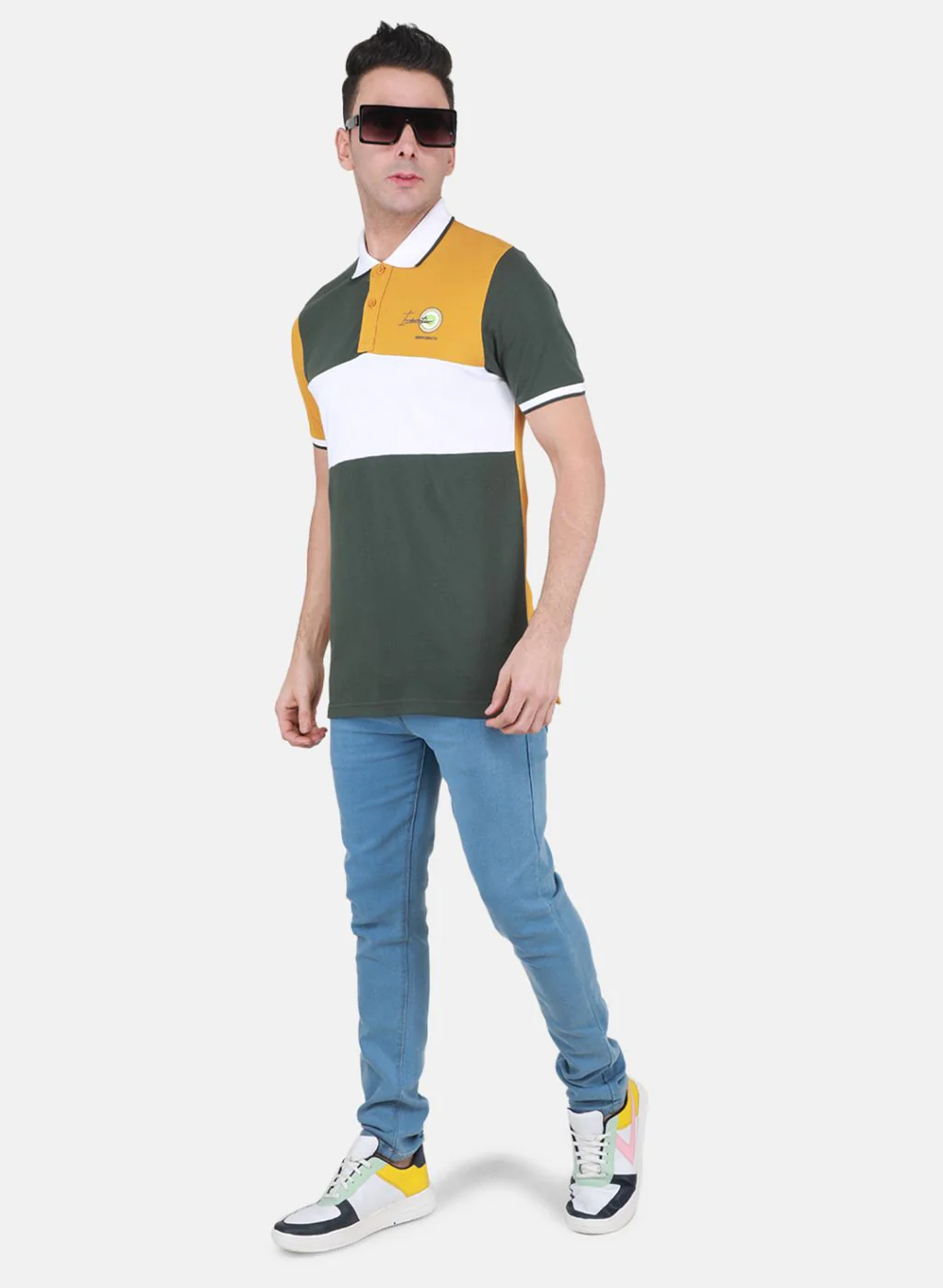 Men Olive Printed T-Shirt - Image 4