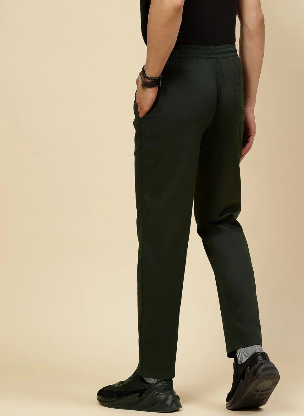 Men Olive Regular Fit Lower - Image 5