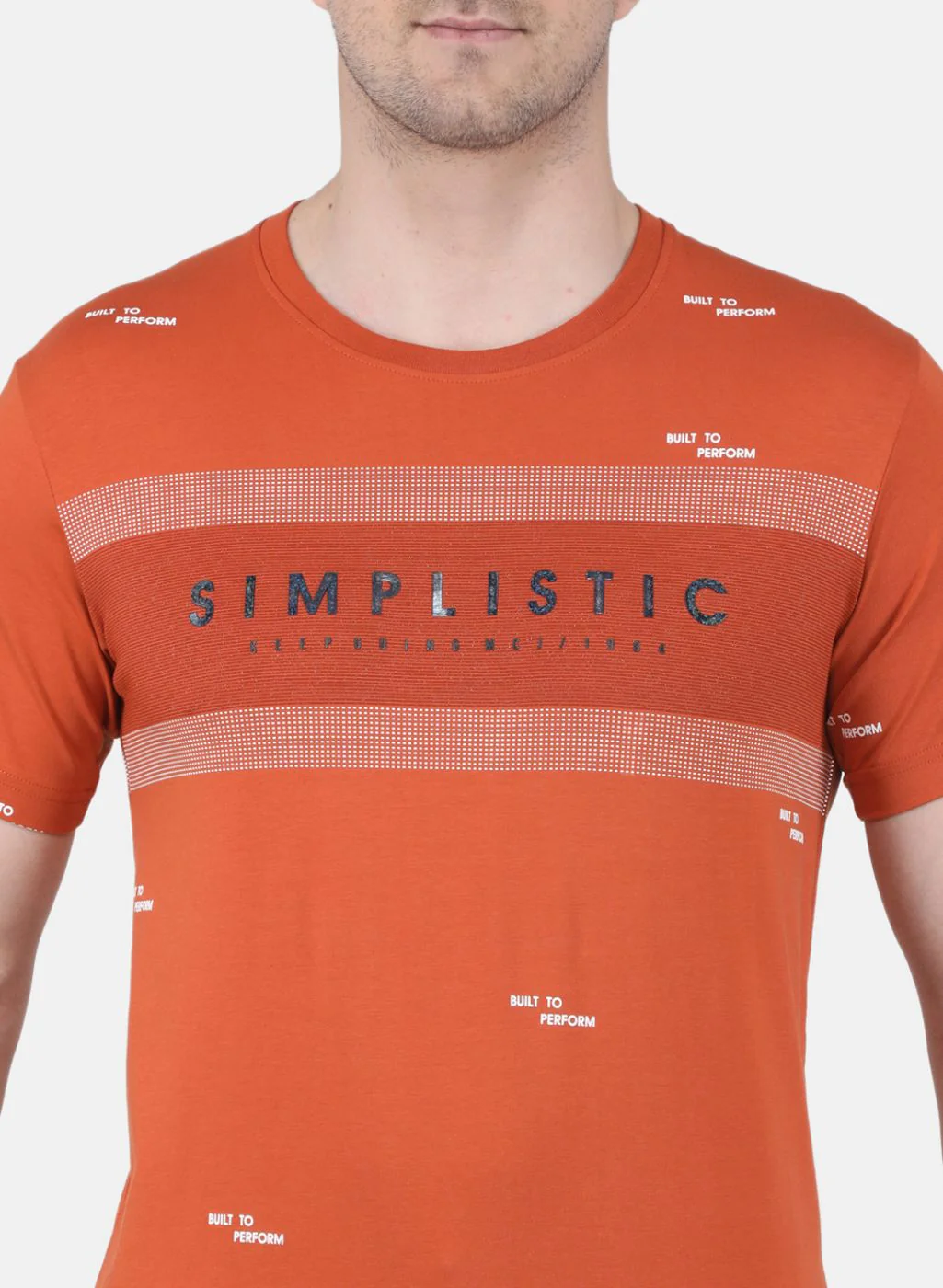 Men Orange Printed T-Shirt - Image 5