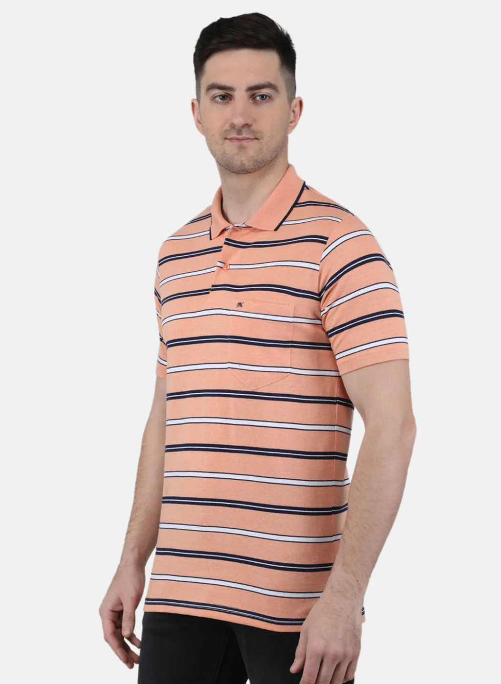Men Peach Printed T-Shirt - Image 2