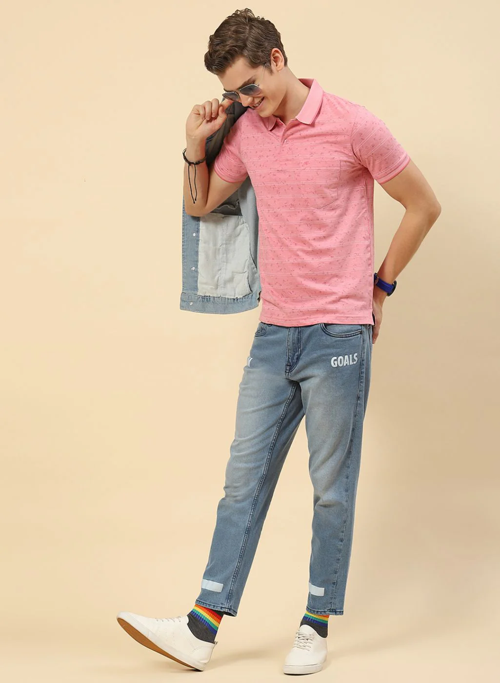 Men Pink Printed T-Shirt - Image 5