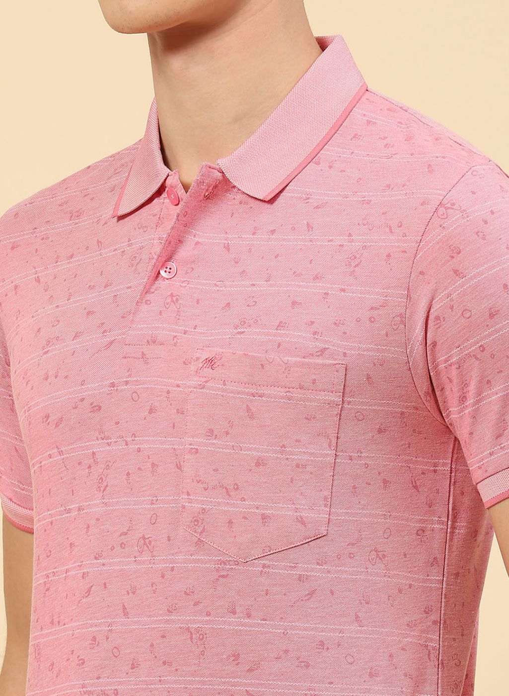 Men Pink Printed T-Shirt - Image 6