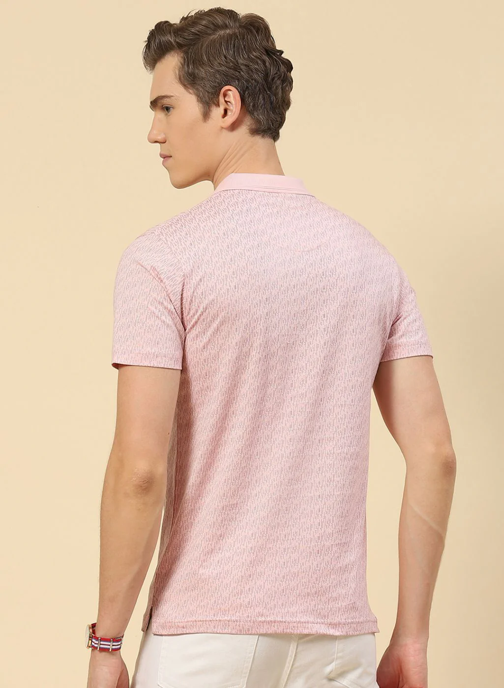 Men Pink Printed T-Shirt - Image 4