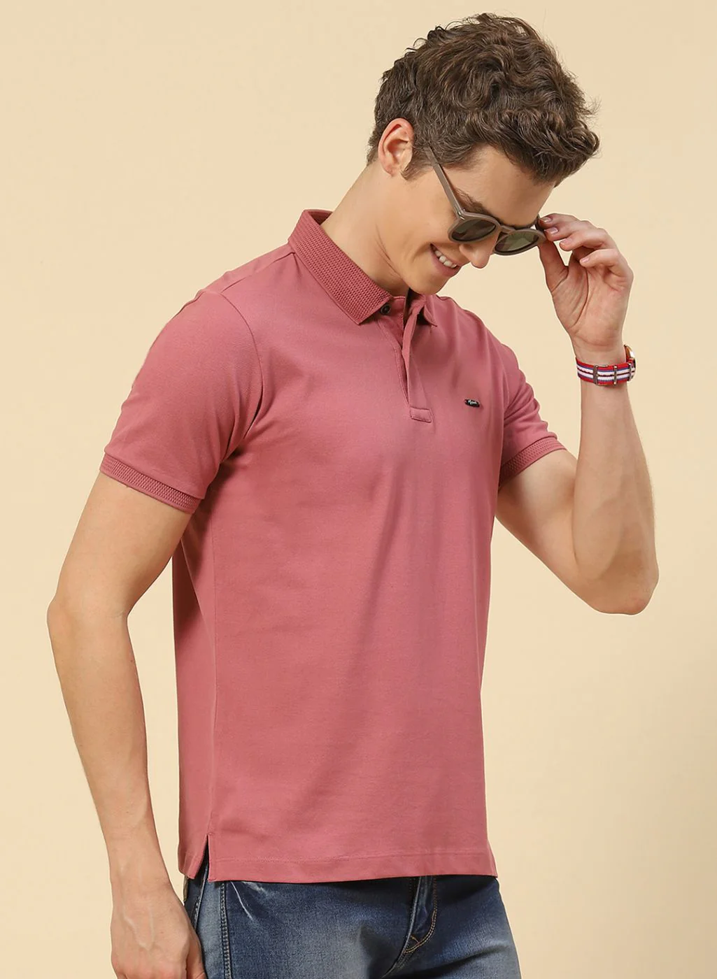 Men Pink Printed T-Shirt - Image 4