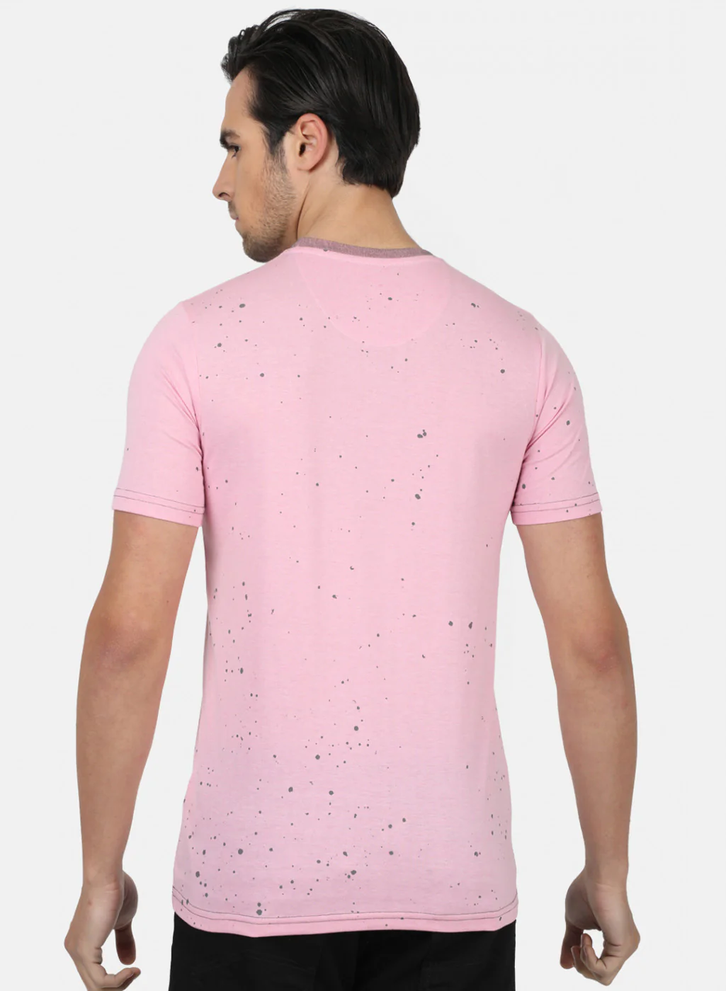 Men Pink Printed T-Shirts - Image 4