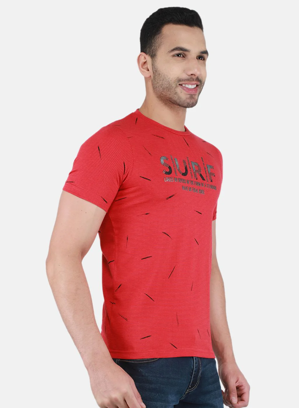 Men Red Printed T-Shirt - Image 6