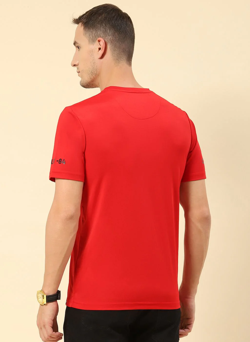 Men Red Printed T-Shirt - Image 5