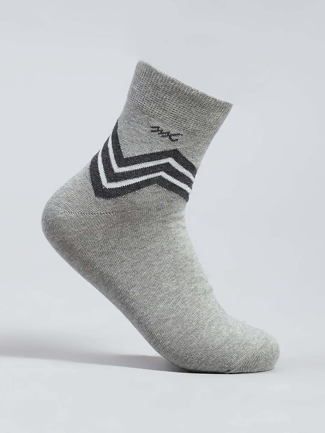 Men Cotton Self Design Mid Calf Length Socks (Pack of 3) - Image 6