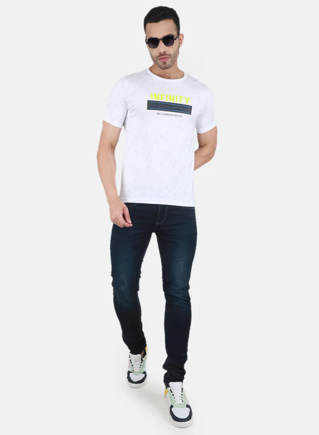 Men White Printed T-Shirt - Image 4