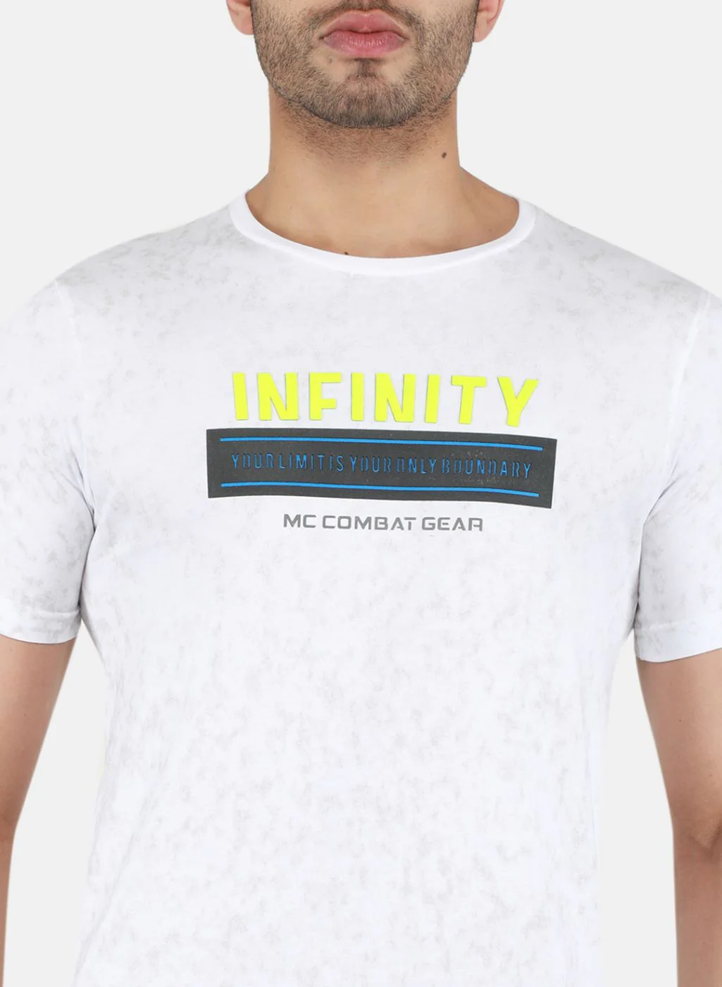 Men White Printed T-Shirt - Image 5