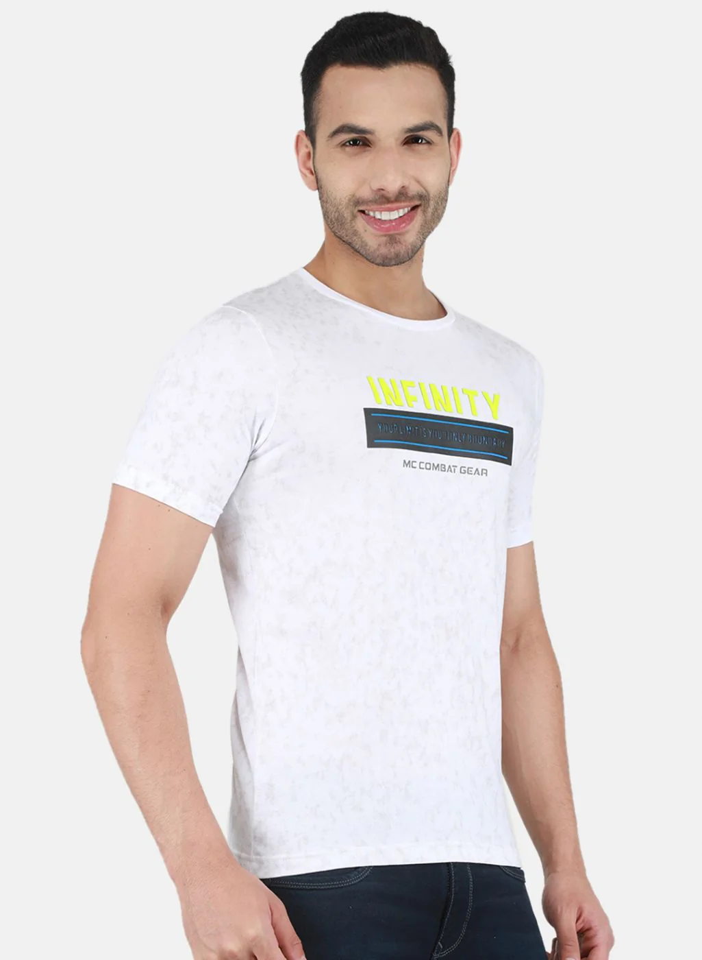 Men White Printed T-Shirt - Image 6