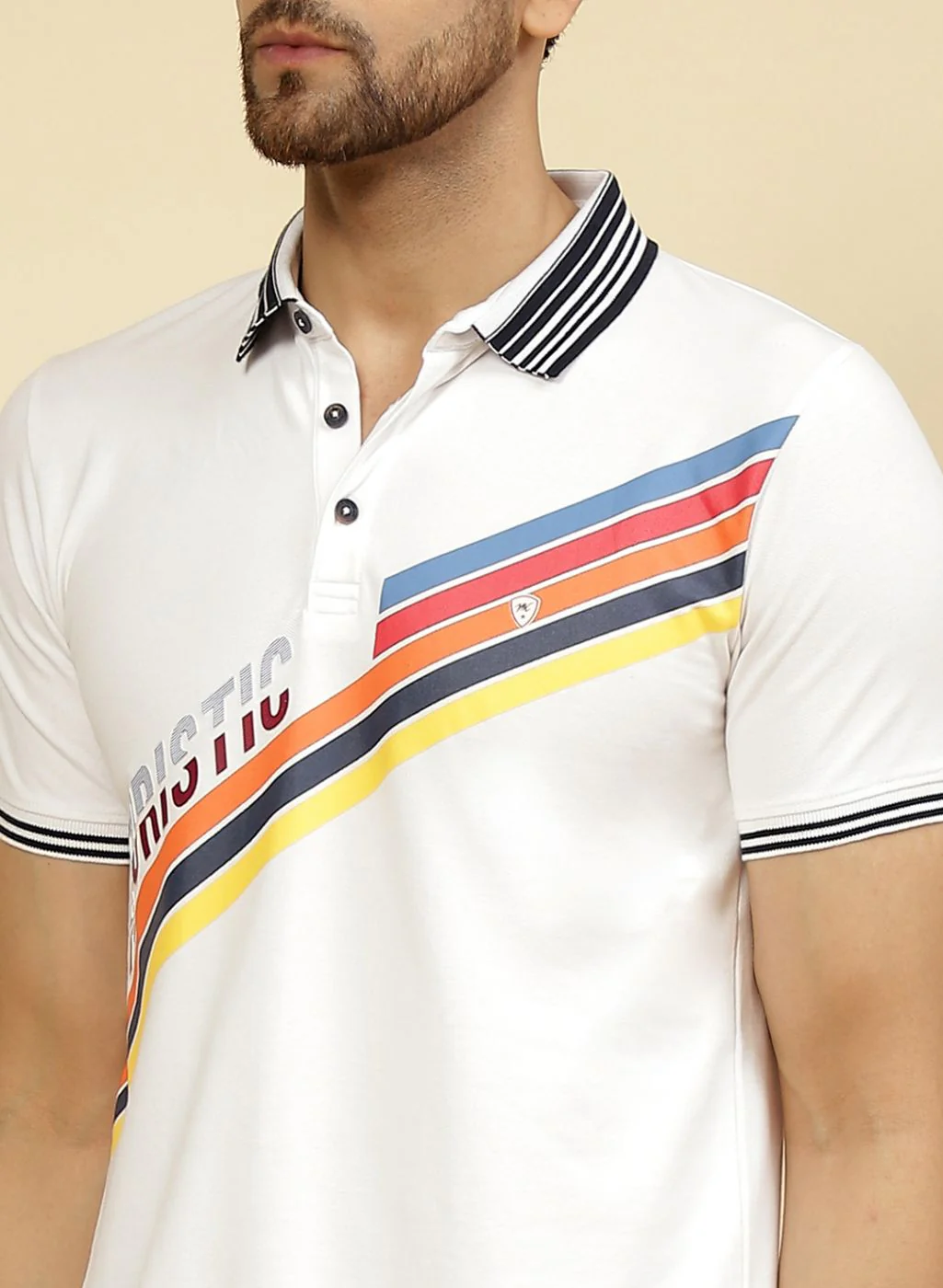 Men White Printed T-Shirt - Image 6