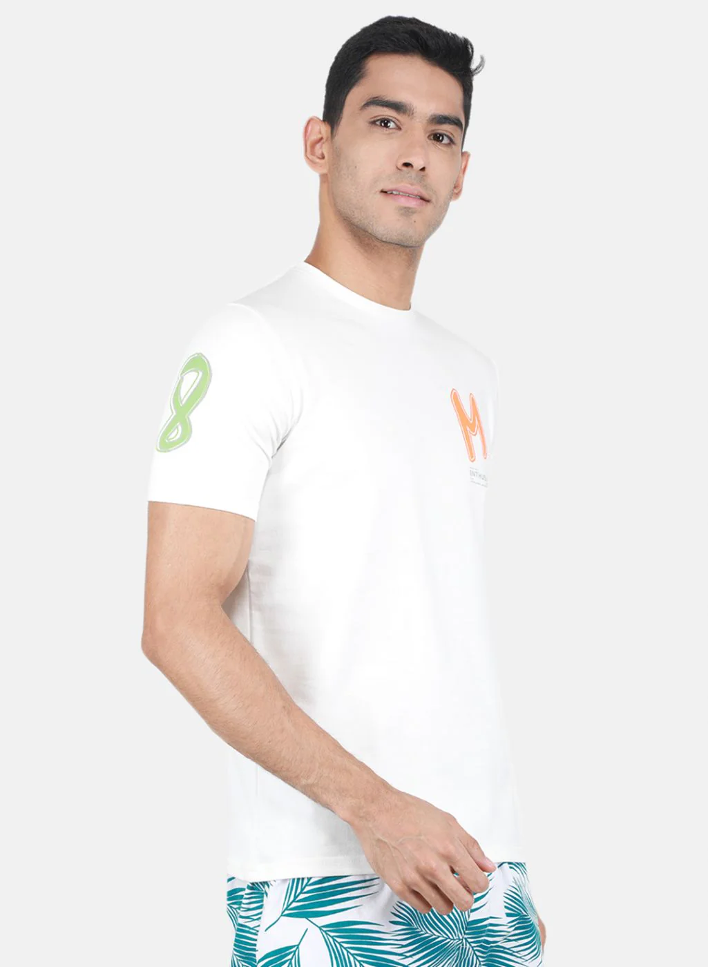 Men White Printed T-Shirt - Image 6