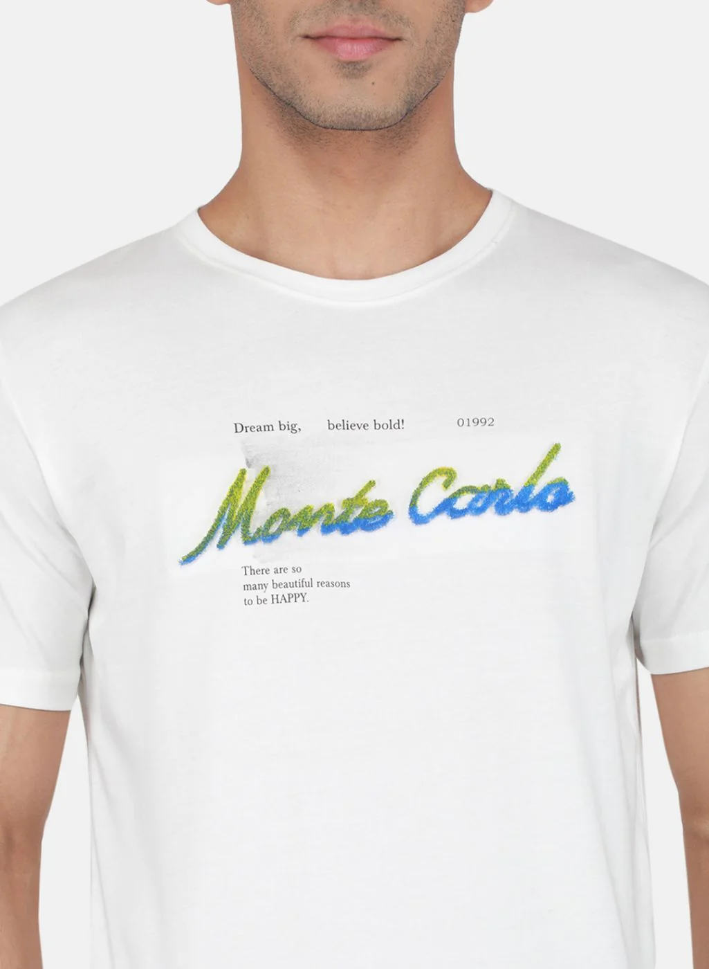 Men White Printed T-Shirt - Image 4