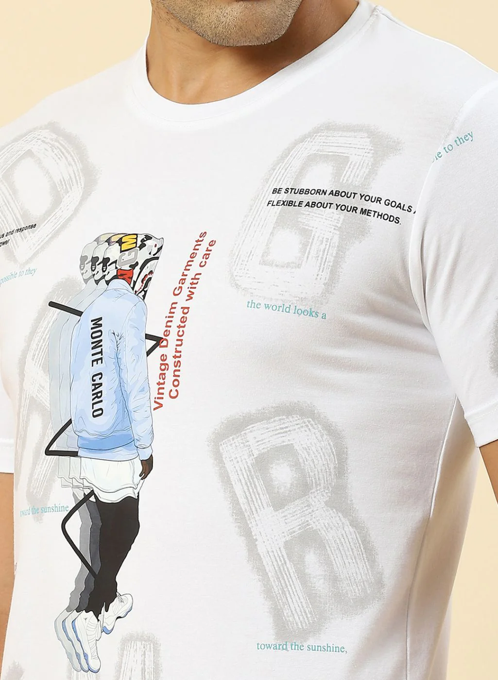 Men White Printed T-Shirt - Image 6