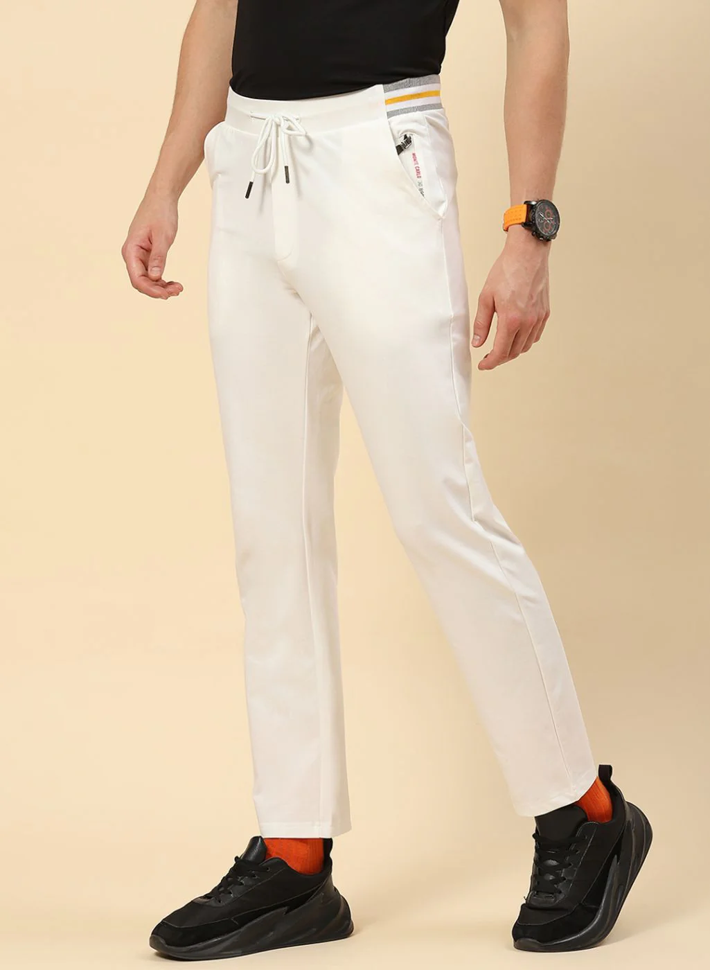 Men White Regular Fit Lower - Image 3
