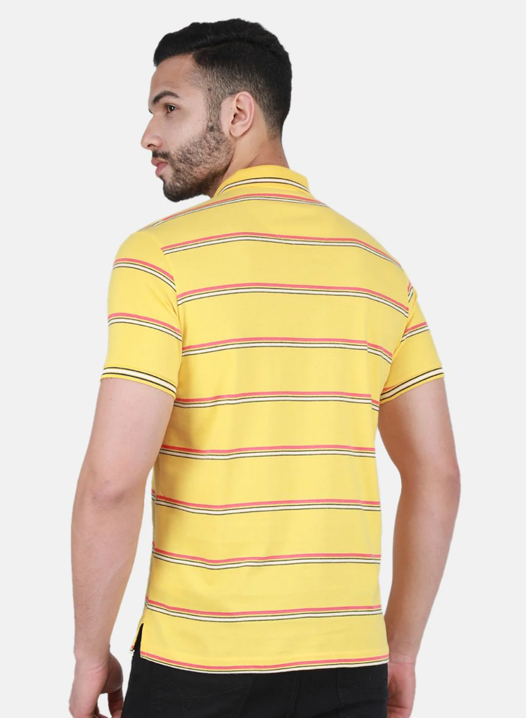Men Yellow Printed T-Shirt - Image 3