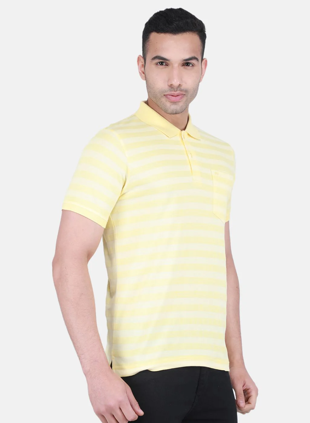 Men Yellow Printed T-Shirt - Image 6