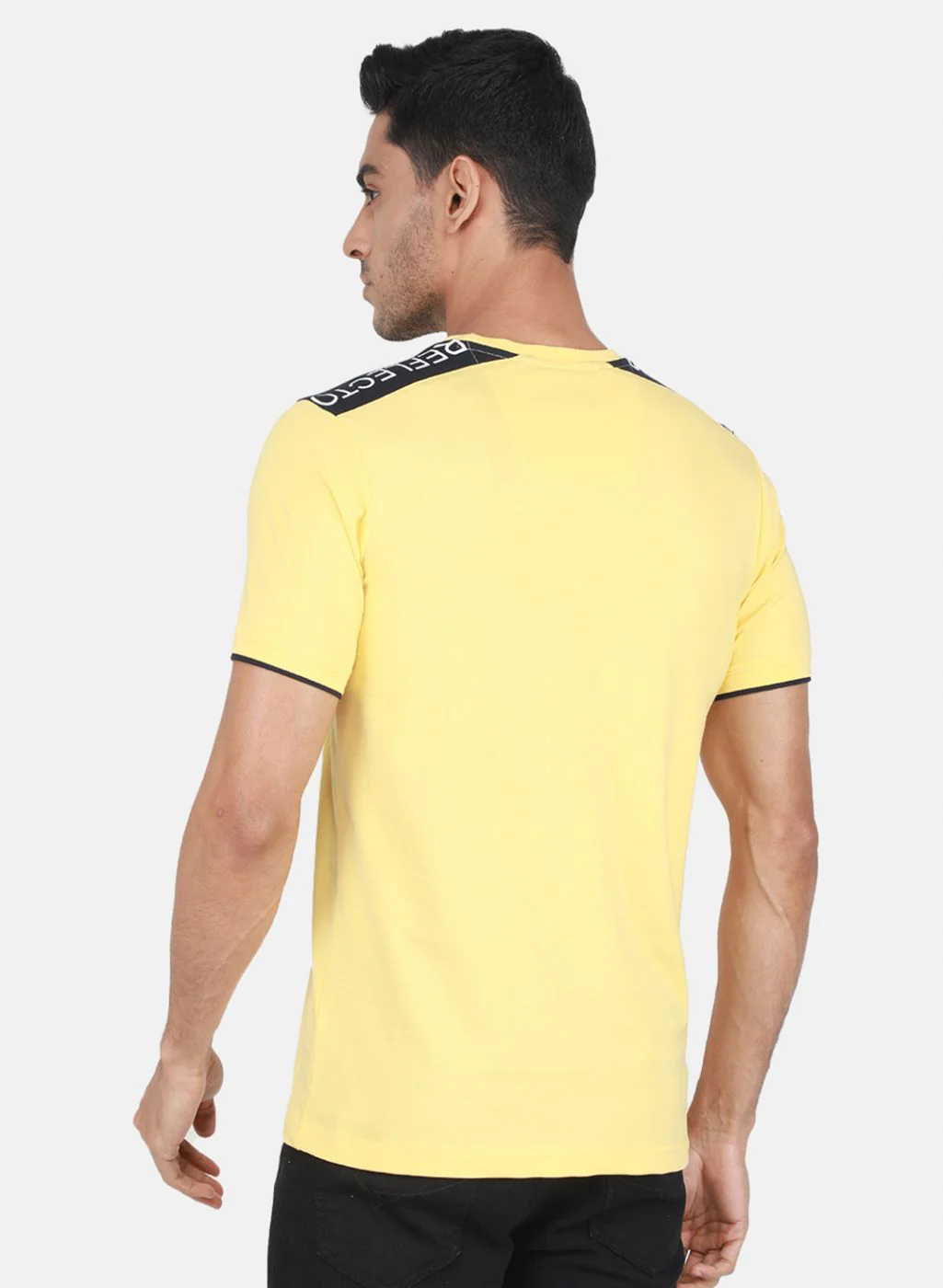 Men Yellow Printed T-Shirt - Image 3