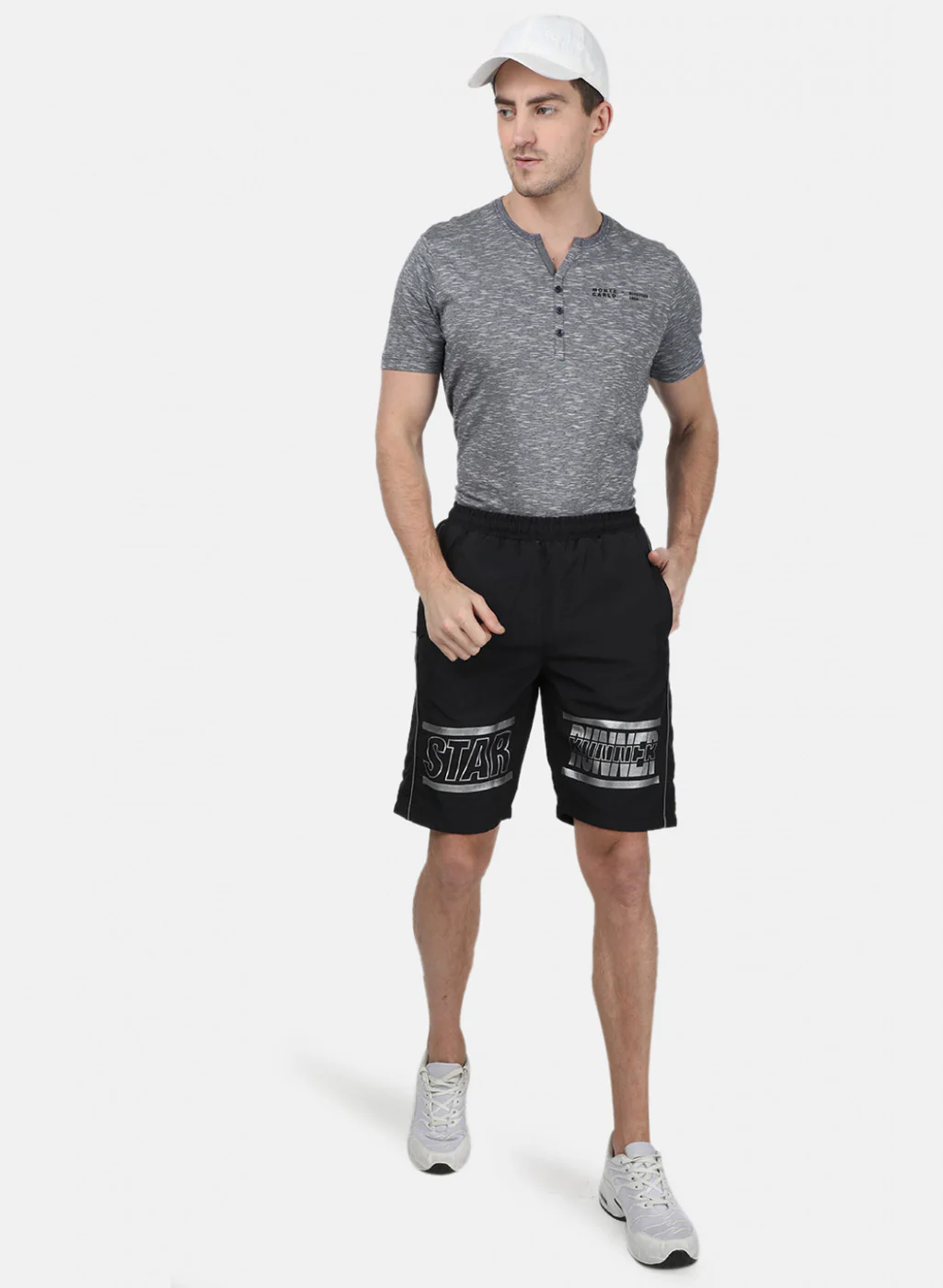 Mens Black Plain Short - Image 4