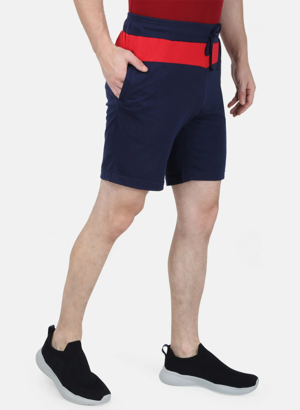 Mens Blue Plain Bermuda - Image 6