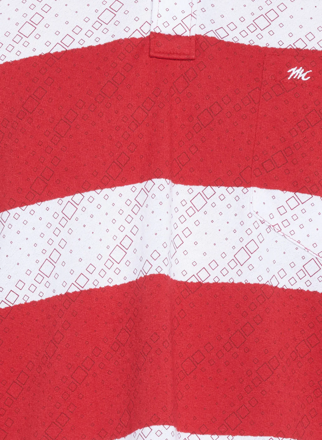 Mens Red Stripe T-Shirt - Image 6