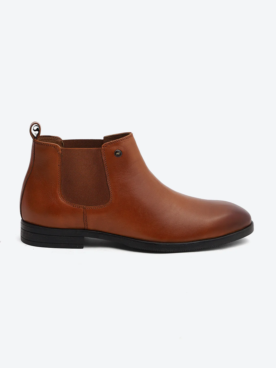 Monte Carlo Men's Tan Leather Chelsea Classic Slip-On Ankle Boots for Formal & Casual Wear - Image 5