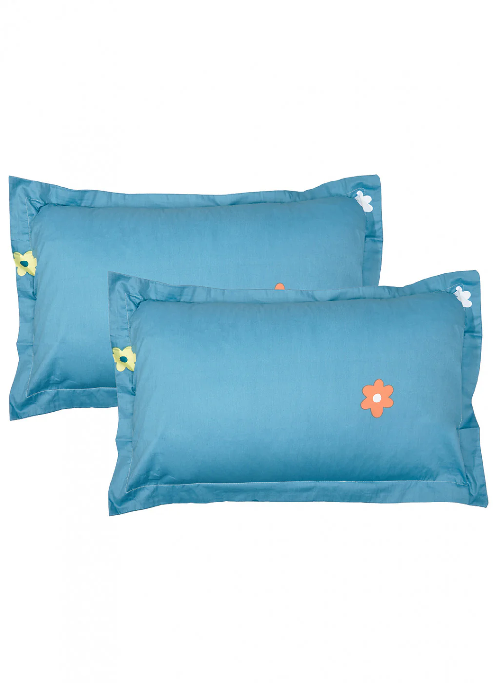 Multi Color 128/68 TC Bedsheet with 2 Pillow Covers - Image 2