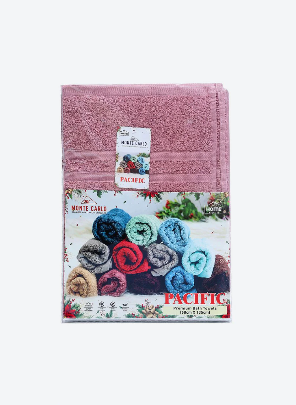 Pink Cotton 525 GSM Bath Towel - Image 5