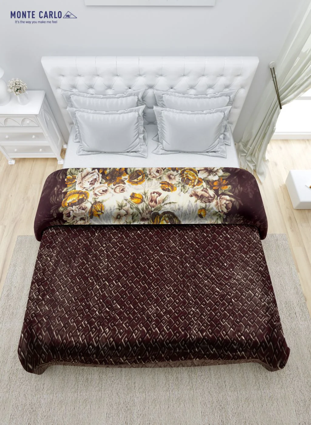Printed Mink Double Blanket for Heavy Winter -3 Ply - Image 4
