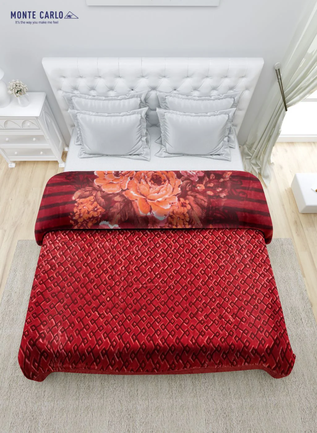 Printed Mink Double Blanket for Heavy Winter -3 Ply - Image 4