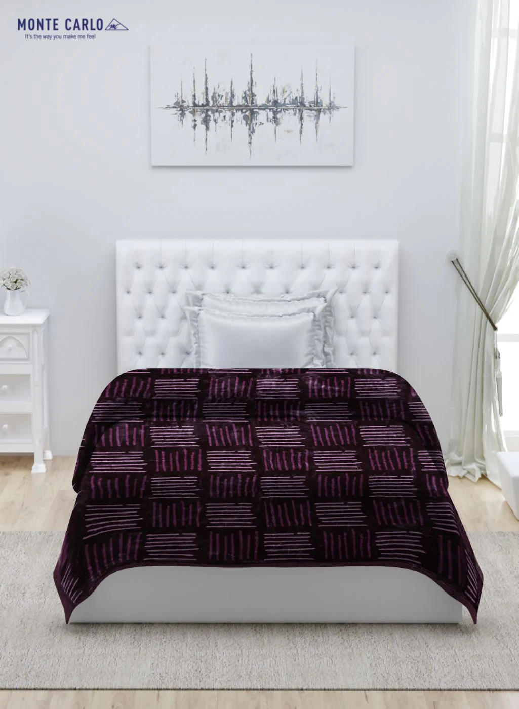 Printed Mink Single Blanket for Mild Winter - 2 Ply - Image 3