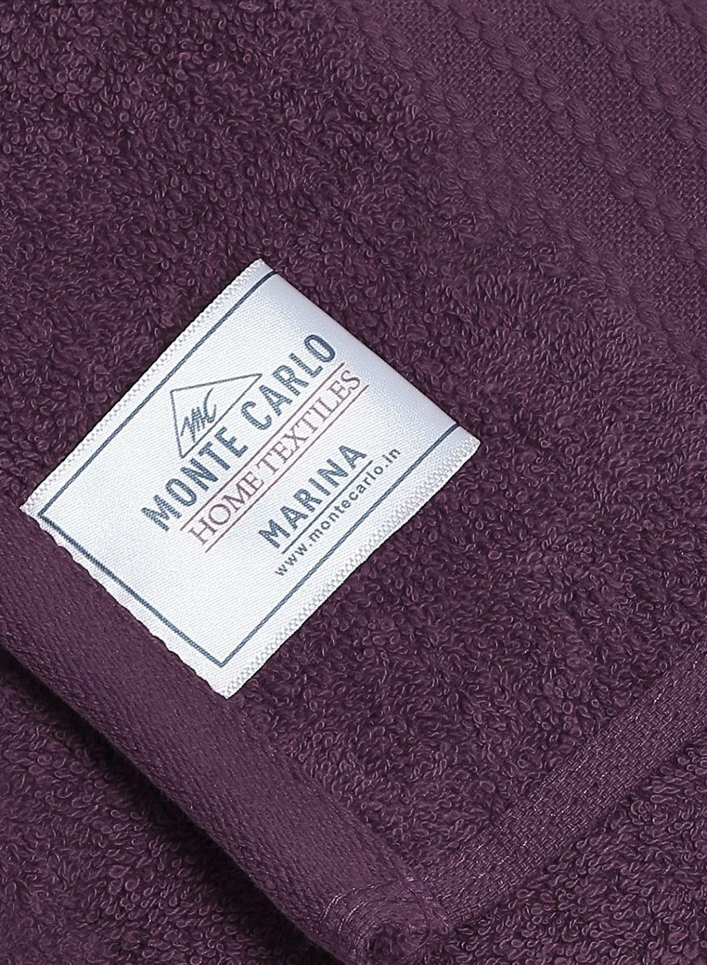 Purple Cotton 400 GSM Bath Towel - Image 4