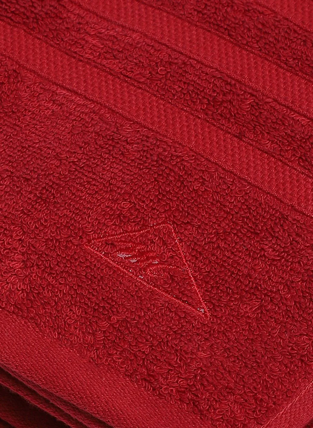Red Cotton 525 GSM Bath Towel - Image 3