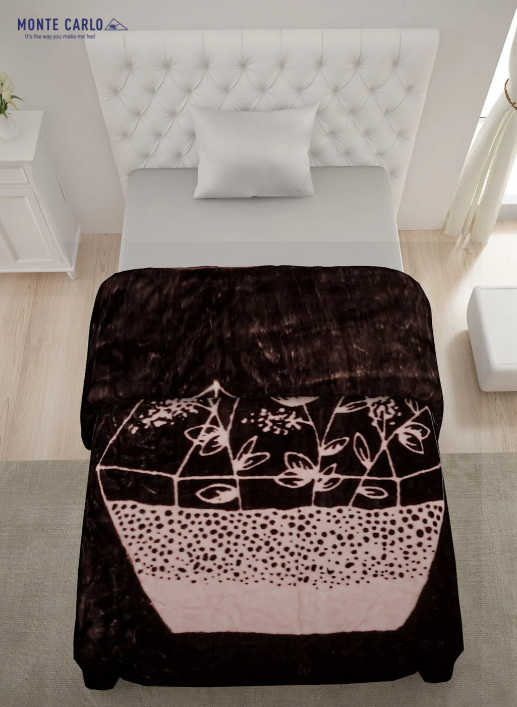 Single Bed Multicolor Mink Blanket - 1 Ply - Image 3