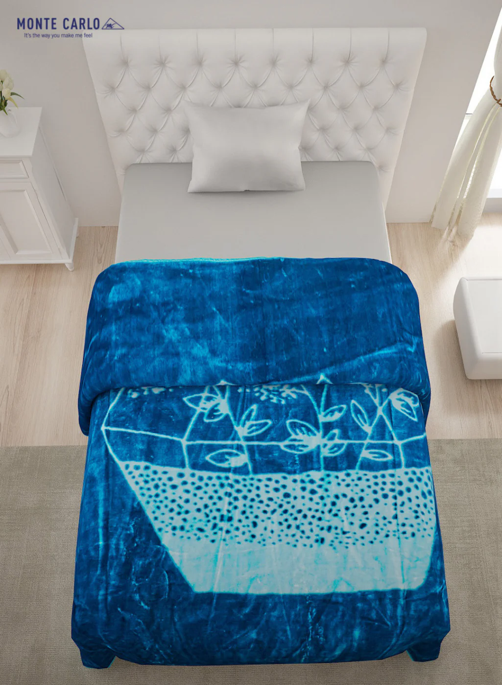Single Bed Multicolor Mink Blanket - 1 Ply - Image 3