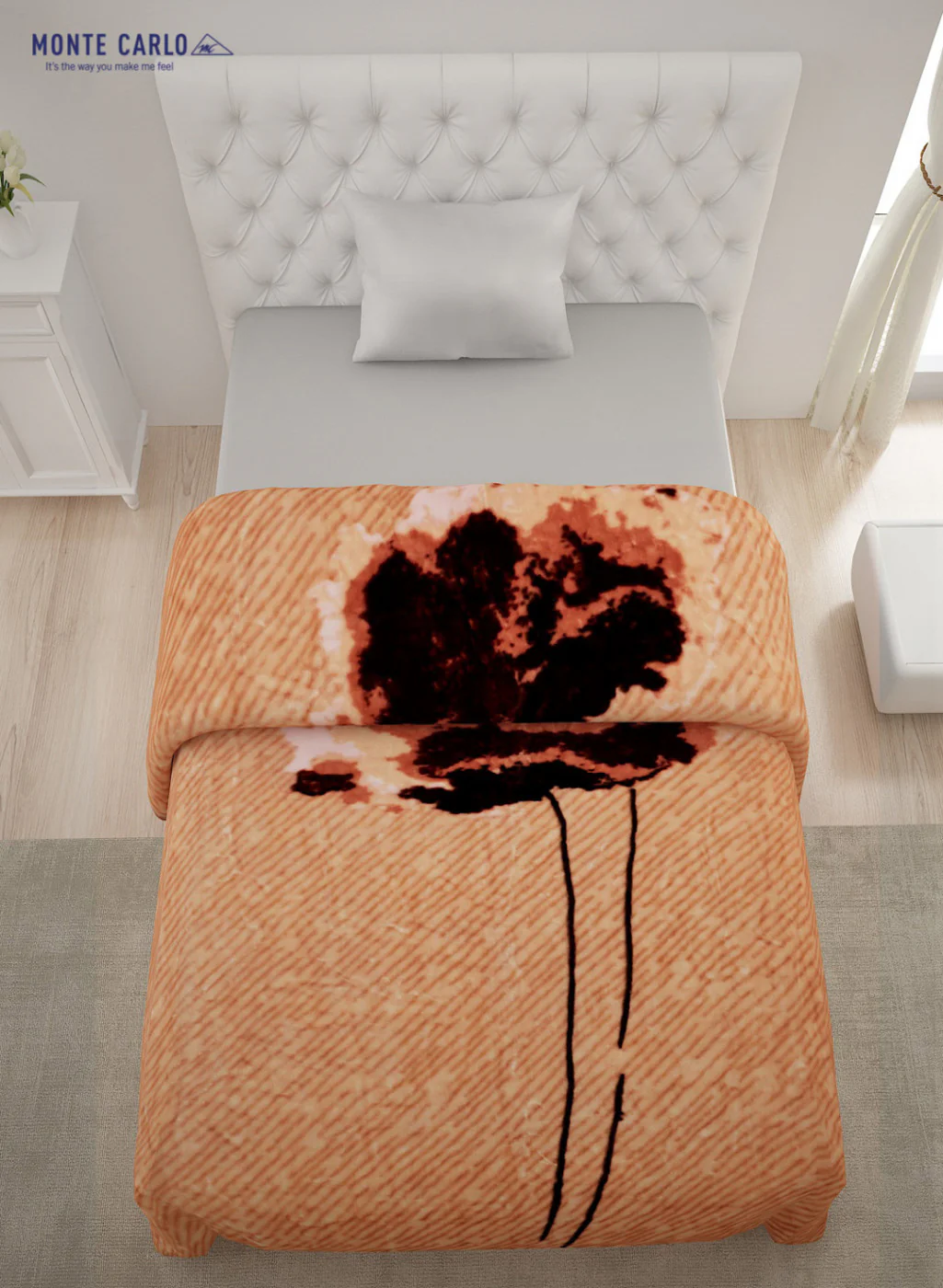 Single Bed Multicolor Mink Blanket - 1 Ply - Image 3