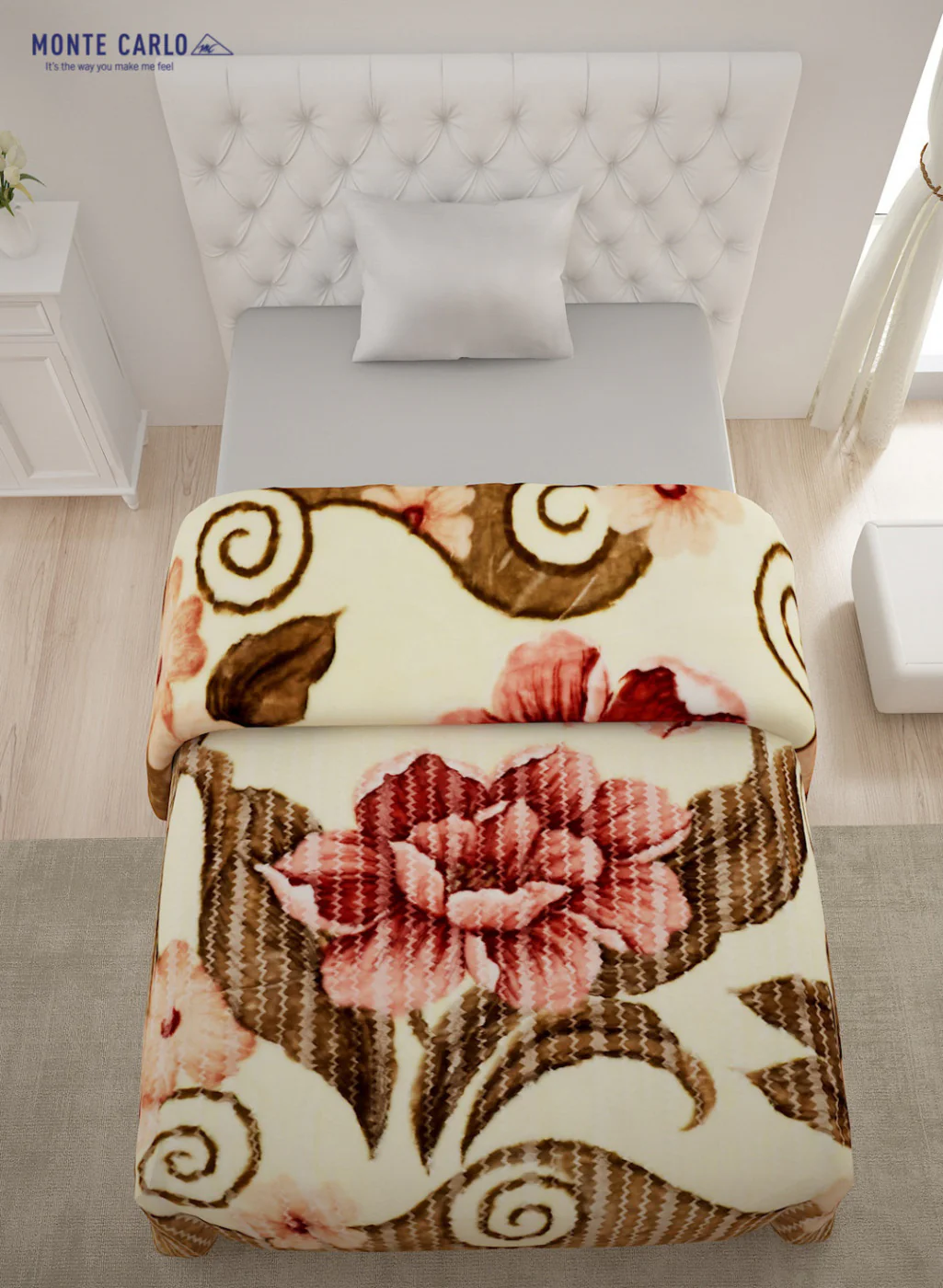 Single Bed Multicolor Mink Blanket - 2 Ply - Image 4