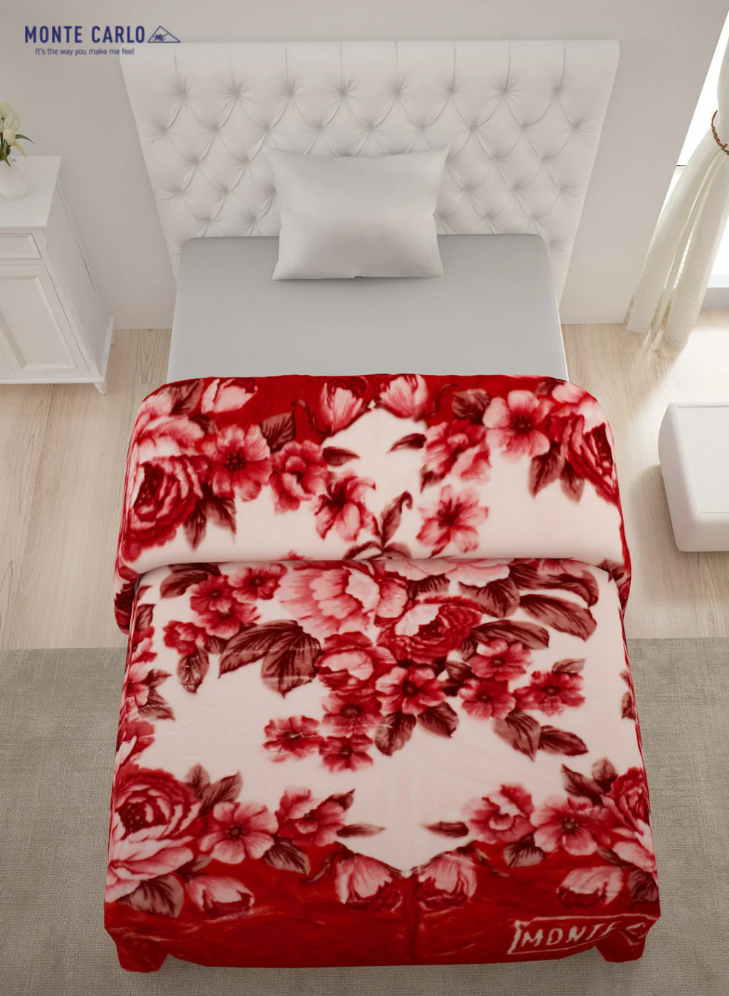 Single Bed Multicolor Mink Blanket - 2 Ply - Image 3