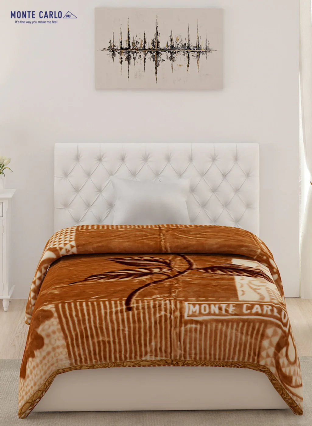 Single Bed Multicolor Mink Blanket - 2 Ply - Image 2