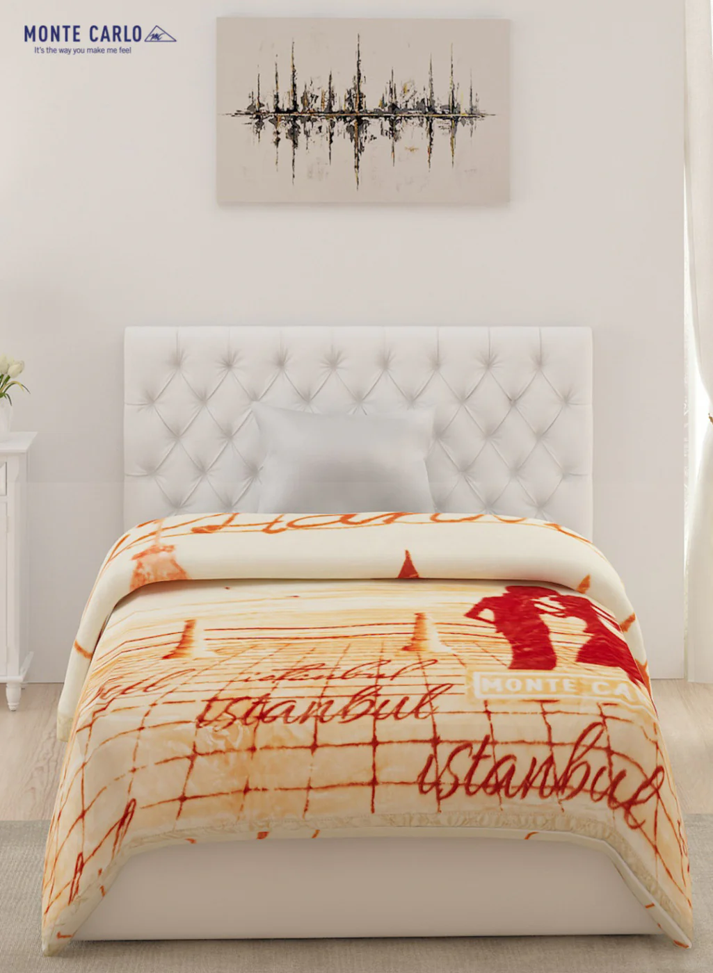 Single Bed Multicolor Mink Blanket - 2 Ply - Image 2