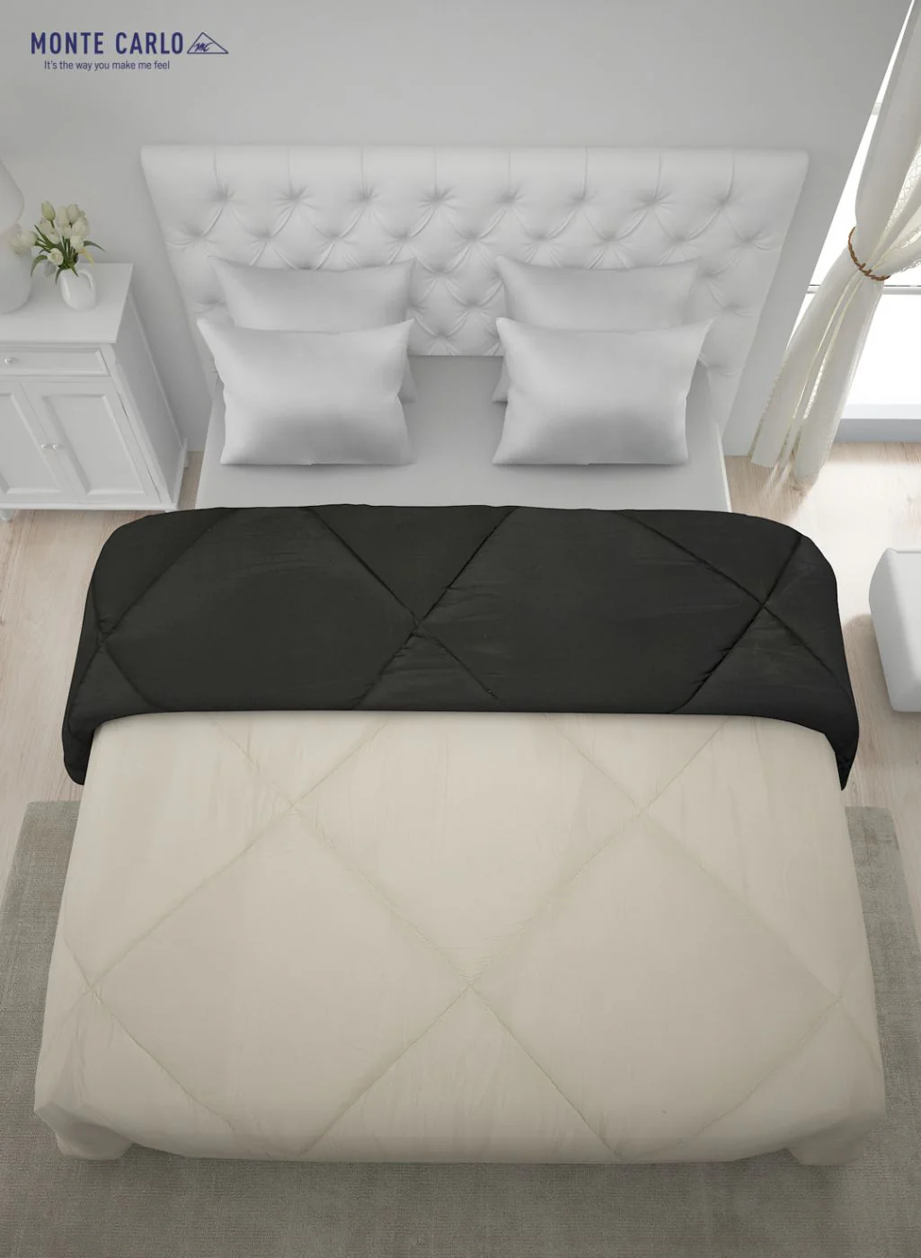 Solid Microfibre Double Comforter for Mild Winter - Image 5