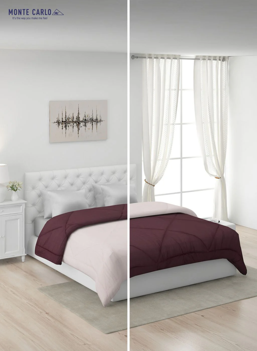 Solid Microfibre Double Comforter for Mild Winter - Image 3