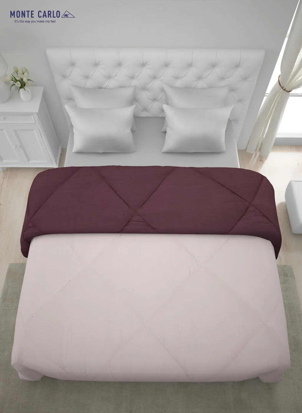 Solid Microfibre Double Comforter for Mild Winter - Image 5