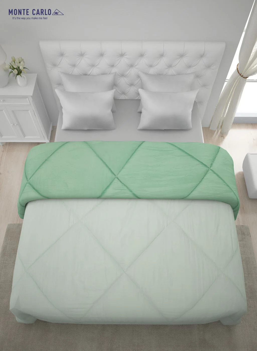 Solid Microfibre Double Comforter for Mild Winter - Image 5