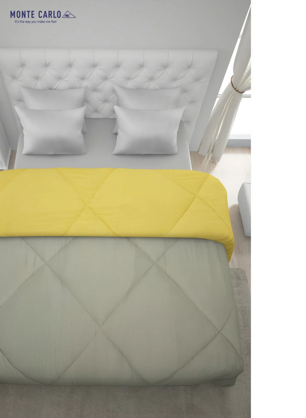 Solid Microfibre Double Comforter for Mild Winter - Image 5