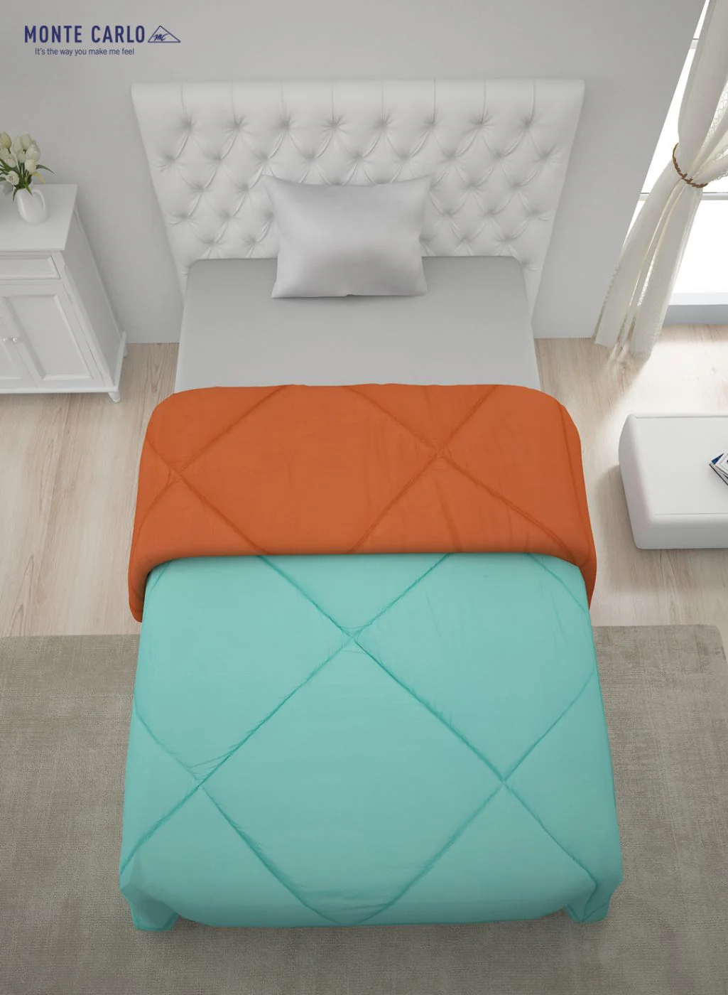 Solid Microfibre Single Comforter for Mild Winter - Image 5