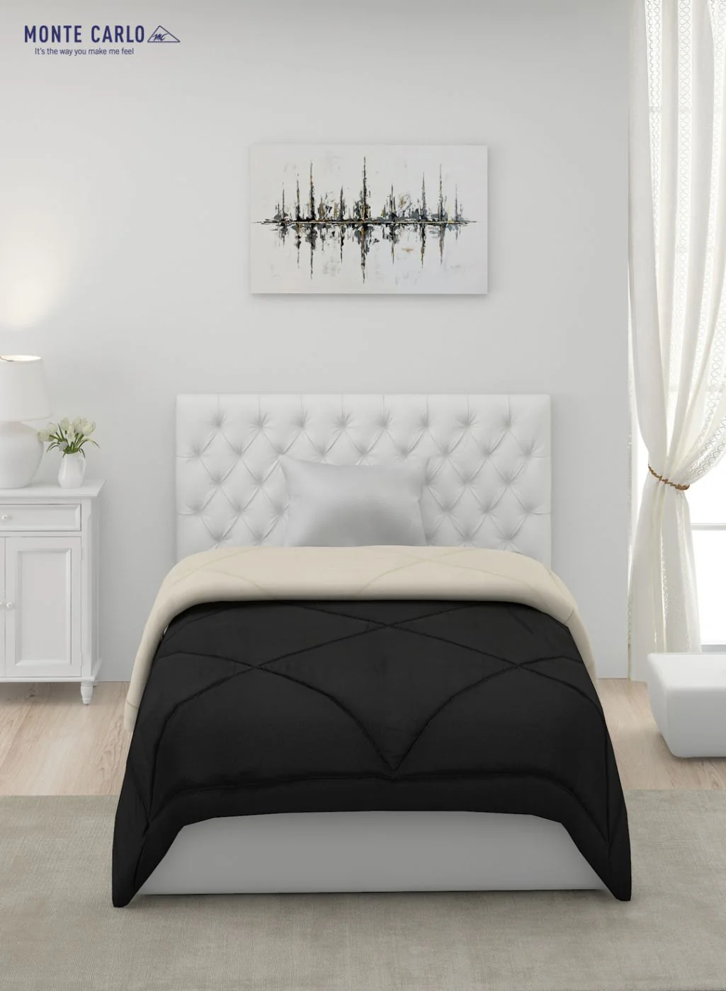 Solid Microfibre Single Comforter for Mild Winter - Image 4