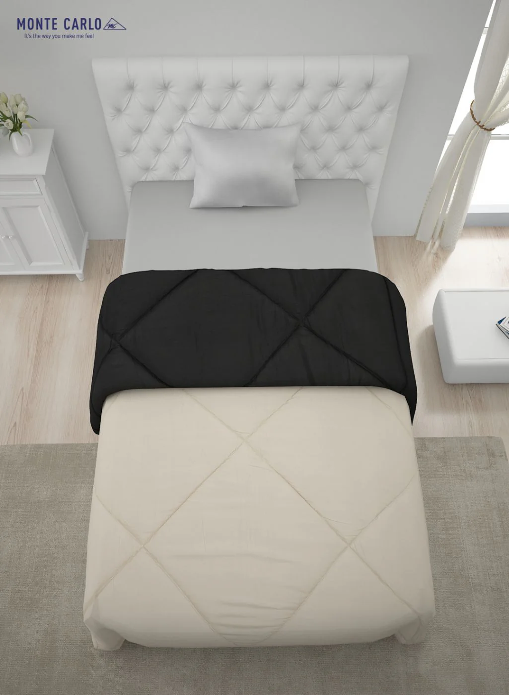 Solid Microfibre Single Comforter for Mild Winter - Image 5