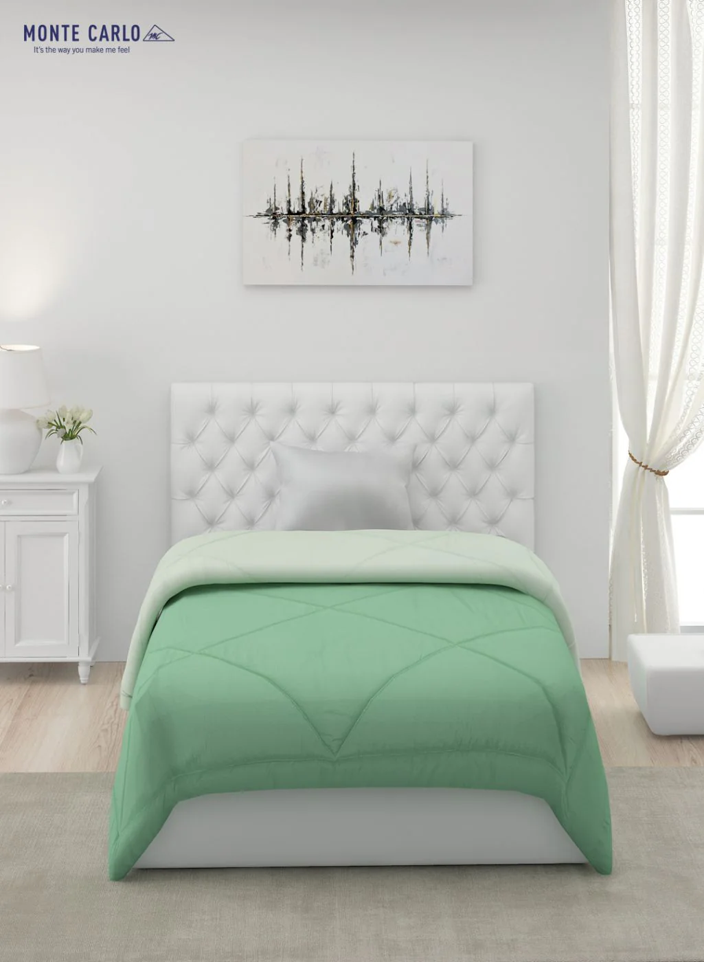 Solid Microfibre Single Comforter for Mild Winter - Image 4
